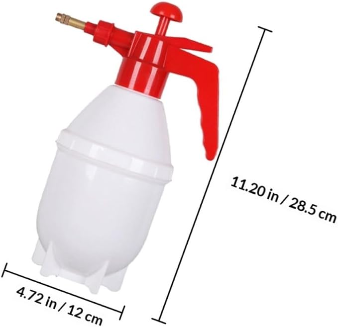 2pcs L Handheld Water Sprayer with Adjustable Nozzle for Plants | Pp and Copper Build, Portable Reusable Design, Indoor General Spraying, Red Finish for Flowers