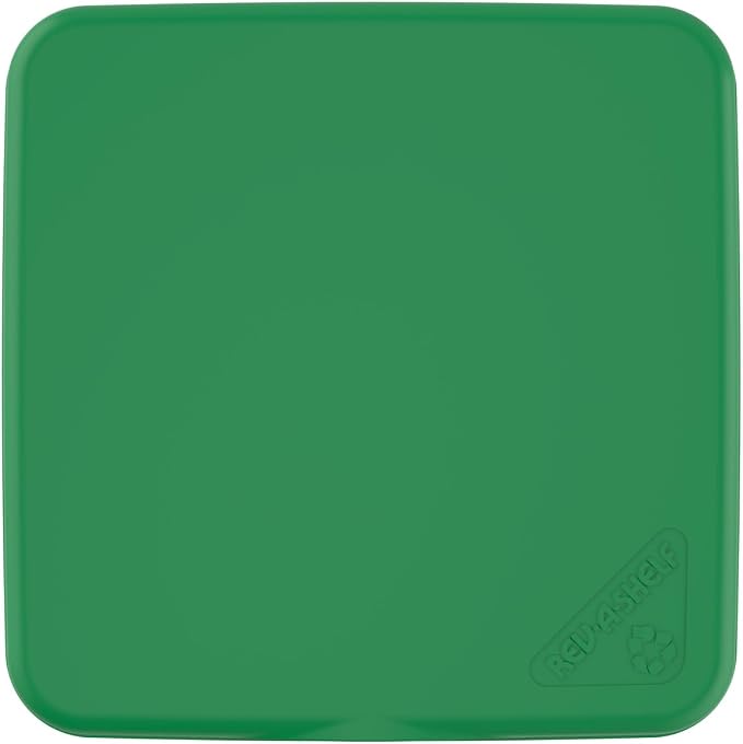 Rev-A-Shelf 27 Qt Under Sink Garbage Can Lid for Base Kitchen and Bathroom Cabinet, Replacement Plastic Trash Bin Lid Only, Green, RV-1024-LID-G-1