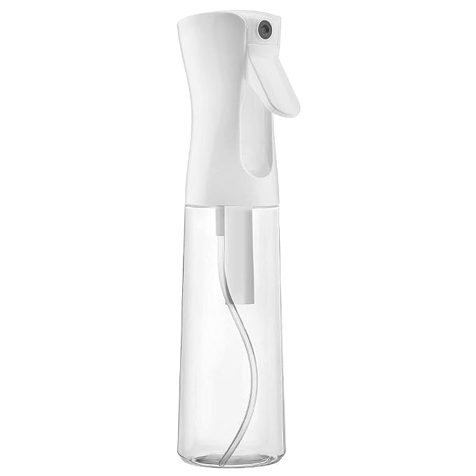 Hair Spray Bottle Continuous Water Mister Spray Empty Ultra Fine for Hair Styling, Pets, Plants, Cleaning, Misting & Skin Care, Salons, for Taming Hair in Morning, Curly Hair, Essential Oil