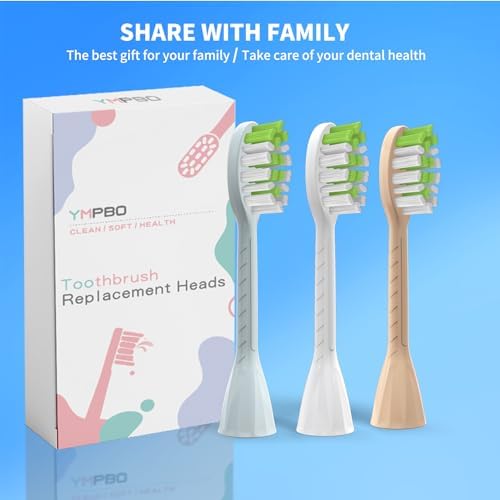 10 Pack Toothbrush Replacement Heads for Philips One Sonicare, Light Blue | Medium bristles, Aldult Tooth Brush Heads Refill
