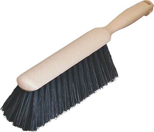 Sparta Counter and Bench Brush, Polypropylene Bristles, 8 Inch, Black | Flo-Pac, Polypropylene Block, Fine Dust and Sawdust, Smooth Surfaces, 13-Inch Overall Length, BPA Free