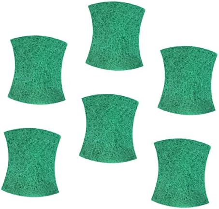 COLLBATH 6Pcs Household Scrubber Multipurpose Non Scratch Scour Pads for Kitchen Cleaning Reusable Dish Scrubber for Cookware Pots and Furniture