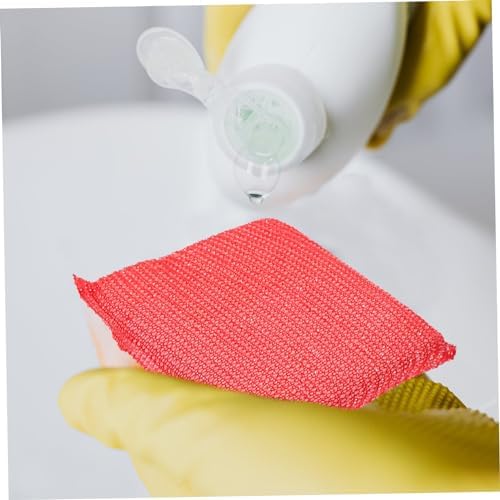 Luxshiny 12pcs Non Scratch Kitchen Dish Sponges Soft Nylon Scrub Pads for Powerful Stain Removal Multipurpose Cleaning Sponges for Utensils and Hard Surfaces and Safe for Daily Use