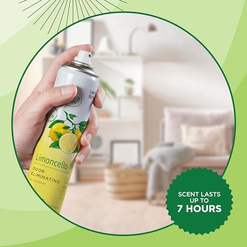 Citrus Magic Air Freshener Spray, Limoncello, 3 Ounce, Pack of 3 | Odor Eliminator for Home, Up to 7 Hours of Freshness, Non-Aerosol, Citrus-Based Formula