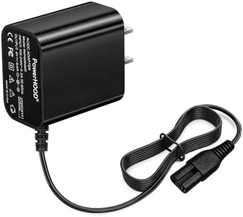 9V Adapter for kHelfer ESS742 7.4V 10W Electric Spin Scrubber GEHM742ADUS | 7.4V 2500mAh Cordless Scrubber KHHM742BWUS GEHM742AWUS GEHM742AWEU GEHM742AWUK 2-Prong 0.65A AC/DC Power Supply Cord Charger