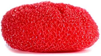 36 Round Nylon Dish Scrubber Scouring Pads By Scrub-It -3 Packs of 6 Scour Pads - Assorted Colors - Tough and Durable - Non-Scratch for Non-Stick Cookware - (36)