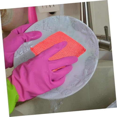 Mikinona 24pcs Non-Scratch Scrubber Sponges for Kitchen Cleaning Nylon Dishwashing Pads Reusable Soft Pads for Hard Surfaces Odorless Scratch- for Dishes and Cookware
