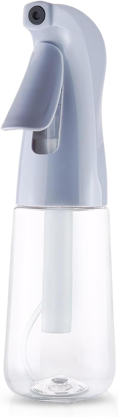 TANSHINE Continuous Spray Bottle for Hair,Ultra Fine Mist Water Hair Spray Bottles,Mister Spray Bottle,Refillable Plastic Sprayer for Hairstyling,Cleaning,Alcohol,Plants,Salons,6.8oz/200ml,Dusty Blue