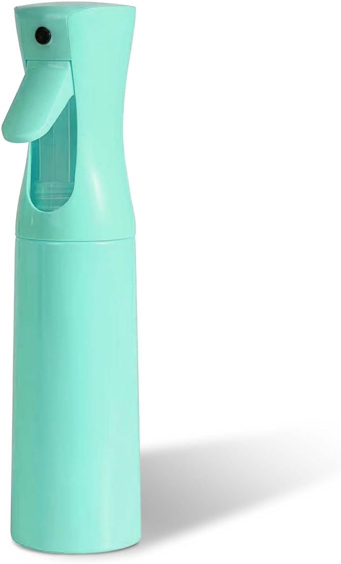 Continuous Spray Bottle for Hair - Ultra Fine Mist Water Sprayer for Hairstyling, Curls, Plants, Cleaning, Salon - 300ml/10.1oz 1 Pack