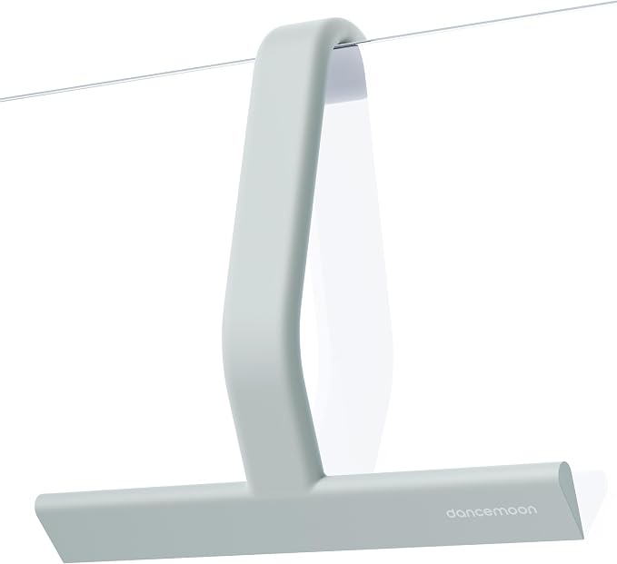 JustHang Shower Squeegee with Built-in Hook, 10-Inch Sage Green | Award-Winning Design, All-One-Piece Soft-Touch Silicone, for Glass Door, Bathroom, Window, Mirror, Tile Wall, Car