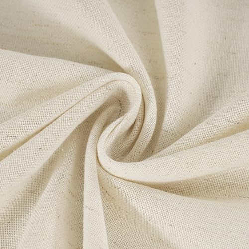 NICETOWN Natural Linen French Door Curtain No Drill Roman Shades for Windows, Solid Cordless Blinds for Farmhouse Door Window Covering with Light Filgtering, W22 x L72, 1Pc