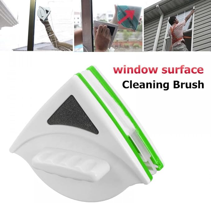 Double Sides Magnetic Window Cleaner Glass Surface Wiper Cleaning Brush Tool Suit for 20-30mm Thickness Double Insulating Glass