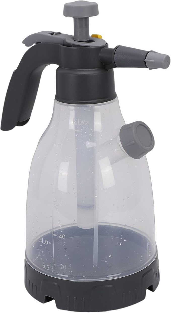 Hand Pump Sprayer Hand Pressurized Spray Bottle 3L 0.8Gallon with 360 Rotating Adjustable Nozzle and Side Liquid Filling Port for Garden Car