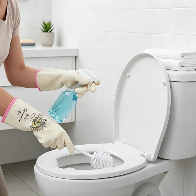 Rubber Cleaning Reusable Gloves, Practical House Warming Gifts | Dishwasher Reusable Gloves, Dishwashing Kitchen Household Essentials, Housewarming Xmas Cleaning Gifts for Cleaner Friends