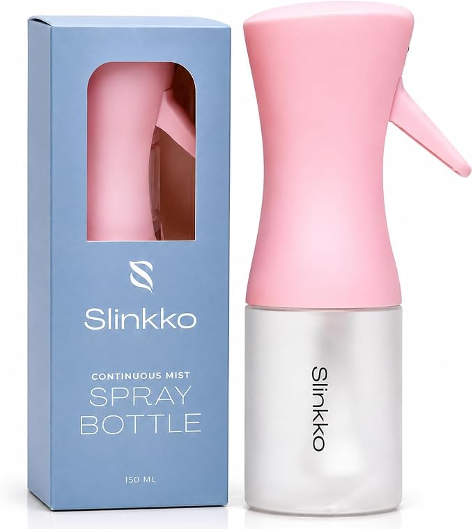 Mist Continuous Spray Bottle 150ml, Rose Clay | Ultra Fine Continuous Mist, Leak Resistant, Refillable, For Styling, Plants & Cleaning, Ergonomic Design
