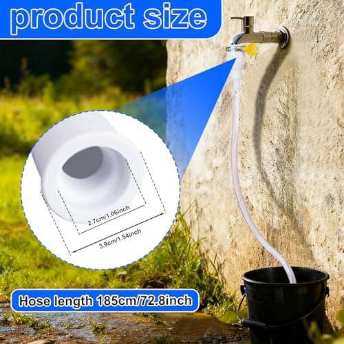 Sink Hose Attachment for Faucet, Adjustable Faucet Attachment Connector Portable Water Fill Accessories for Buckets Tanks