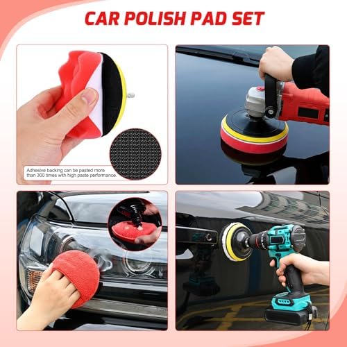 Nilight 27PCS Car Detailing Kit for Interior Exterior Car Care, Red | car wash auto cleaning Tools with storage bag, Deep Clean Polish Car Care Windshield Dashboard Seat Air Vents Wheels Tires