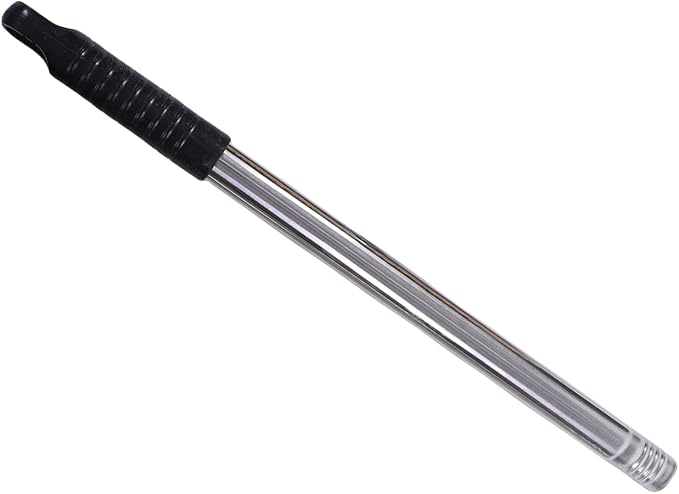 Floor Scrub Brush, Heavy Duty Stainless Steel Wire Broom with Long Adjustable Handle, Outdoor Moss Remover Brush for Cleaning Concrete Deck Patio Garden Garage Driveway (30cm / 11.8in)