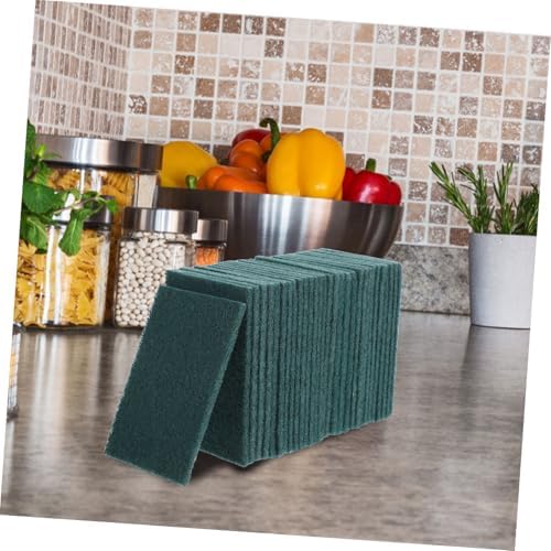 Mikinona 30pcs Non-Scratch Heavy Duty Dish Scrubbing Pads for Kitchen Cleaning Reusable Scouring Sponges Versatile Household Scrubbers for Pots Pans and Dishes