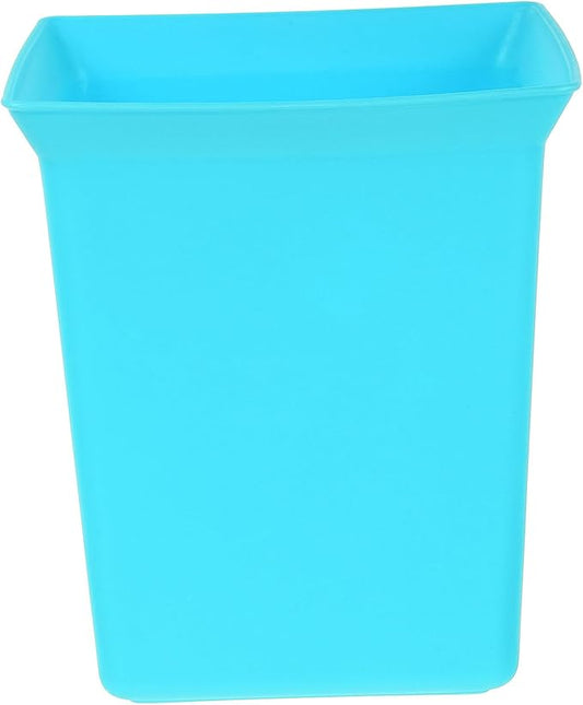 Kichvoe Plastic Cleaning Caddy Basket with Handle, Small Portable Organizer Bin for Bathroom Storage, Sky Blue Plastic Tool Storage Basket for Cleaning Supplies and Household Use