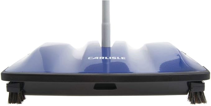 Carlisle FoodService Products Duo-Sweeper Floor Sweeper, 12", Blue (Pack of 4)
