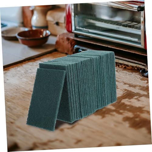 Cabilock 30pcs Non-Scratch Kitchen Cleaning Scrubbers Reusable Multi-Purpose Dish Pads Sturdy Household Scrubbing Sponges for Dishes and Appliances