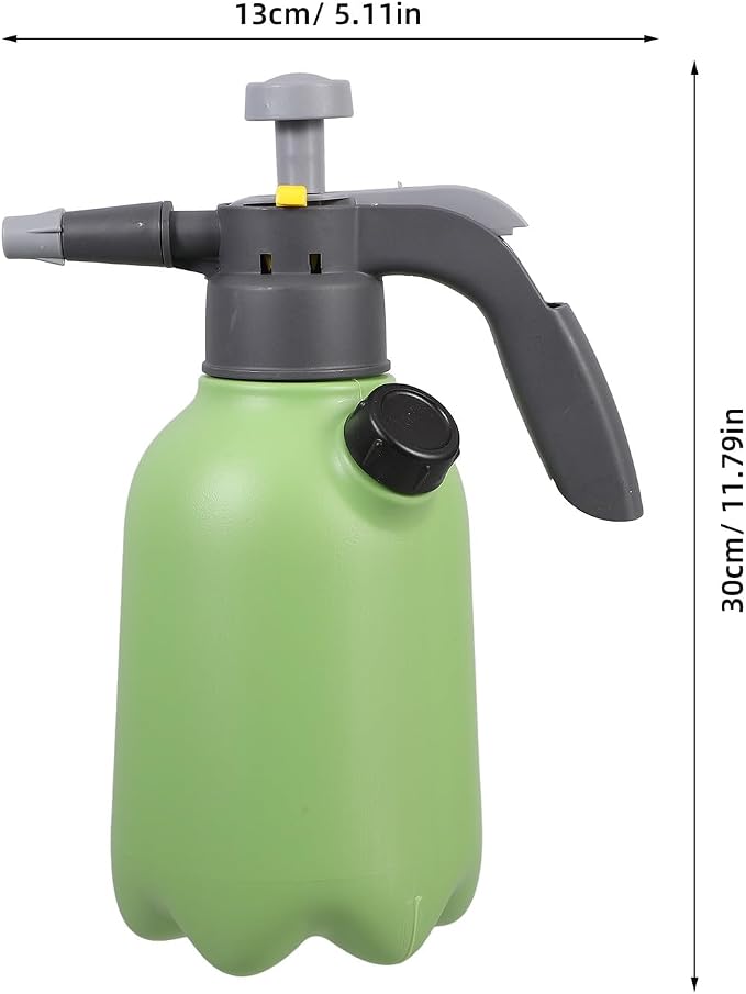 UPKOCH Pressurized Spray Bottle Handheld Pump Sprayer 2l Garden Manual Sprayer for Indoor and Outdoor Plant Watering with Mint Green Body