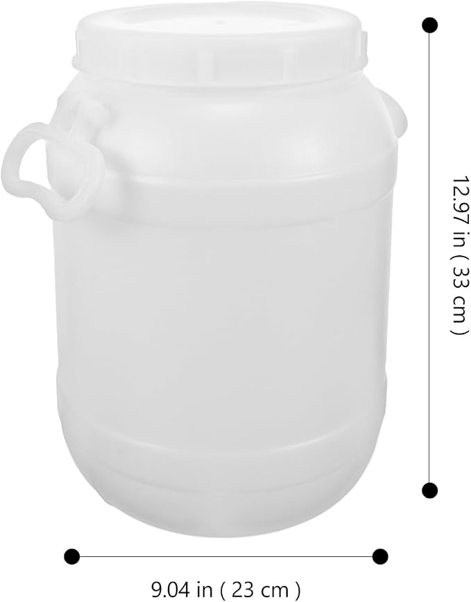 10l Thick Plastic Bin with Lid, Stackable Kitchen Food Waste Container, Sturdy in-Home Recycling Bucket for Organic Scraps and Trash