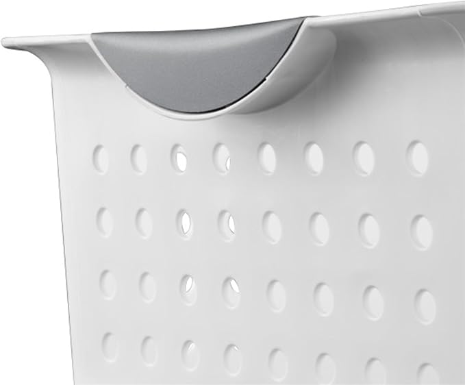 Sterilite Medium Ultra™ Basket, Open Plastic Storage Bin, White, 6 Pack | Classic Storage Organizer Baskets for Countertops, Pantry Shelves, Kitchen Cabinets, Laundry Rooms & Home Offices