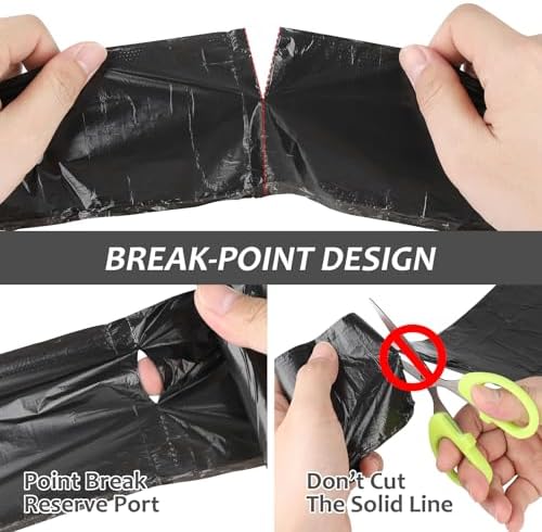 Accmor Mini Car Trash Can Bags for Auto Trash Bin, 120 Count Small Garbage Bags Organizer Tear-Resistant, Liner Refills (Vehicle Trash Can is not Included), Black
