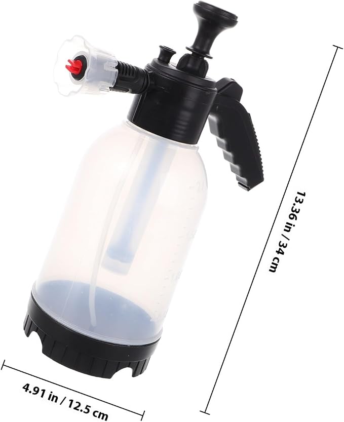 Veemoon Car Foam Sprayer with Pressurized Bottle, High-Pressure Pump Sprayer for Car Wash Detailing and Brake Cleaning, Portable Automotive Foam Gun for Professional Use