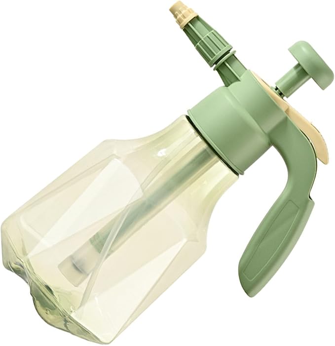 Pressure Sprayer, 1.5L Portable Pressurized Water Spray Bottle for Watering (Green)