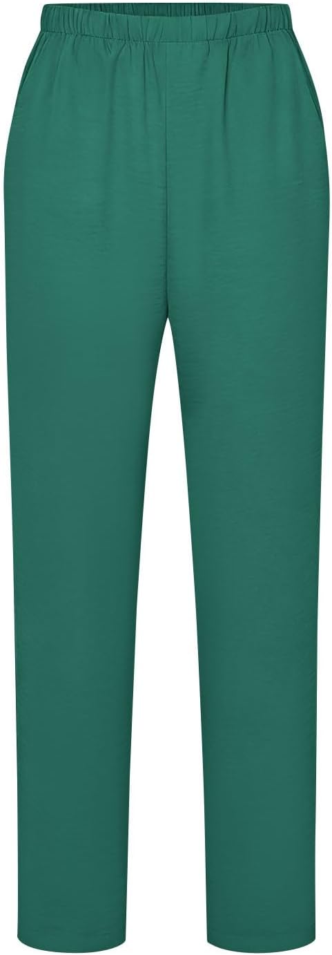 Housekeeping Uniforms for Women Hotel Cleaning Nurse Scrub Sets Stretch Wrap V-Neck Short Sleeve Top and Pants