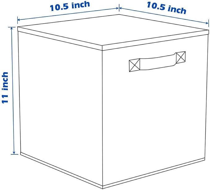 ShellKingdom Storage Bins, Foldable Fabric Storage Cubes And Cloth Storage | Storage Organizer For Closet And Toys, 10.5x10.5x11 INCH, 6 Pack (Lavender)