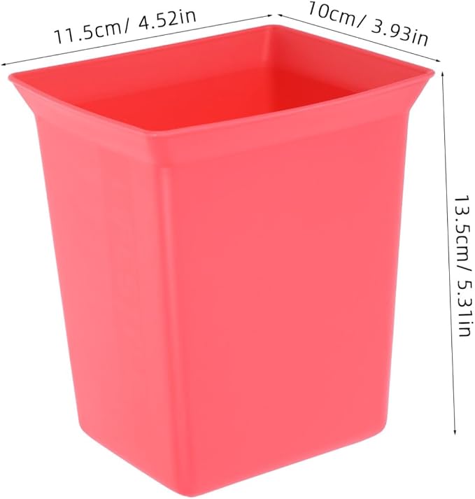 Zerodeko Plastic Shower Caddy Organizer Bin Stackable Storage Basket for Bathroom Supplies Cleaning Products Handy Tool Organizer for Hotel Staff Red