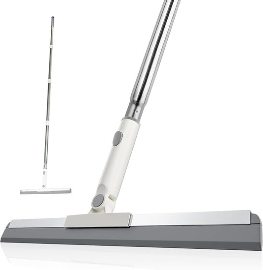 Floor Squeegee, Squeegee Broom for Floor with 62" Long Handle, Shower Squeegee for Tile Shower Walls,Garage, Deck, Bathroom, Glass,Window, Concrete Floor