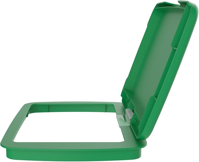 Rev-A-Shelf 32 Qt Under Sink Garbage Can Lid for Base Kitchen and Bathroom Cabinet, Replacement Plastic Trash Bin Lid Only, Green, RV-32-LID-G-1-40