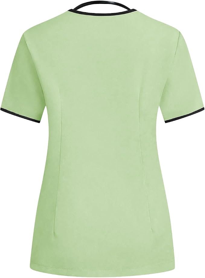 Housekeeping Uniforms - Women Lightweight Stretchy Scrubs for Cleaning Job, Breathable & Easy Care & Moisture-Wicking
