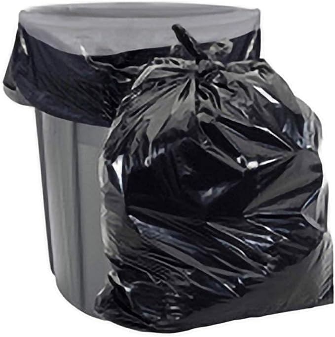 Aluf Plastics - COEX 3 Ply Garbage Bags, 20-30 Gallon, 1.25 Mil (eq), 30"x36", Black, 400 Count
