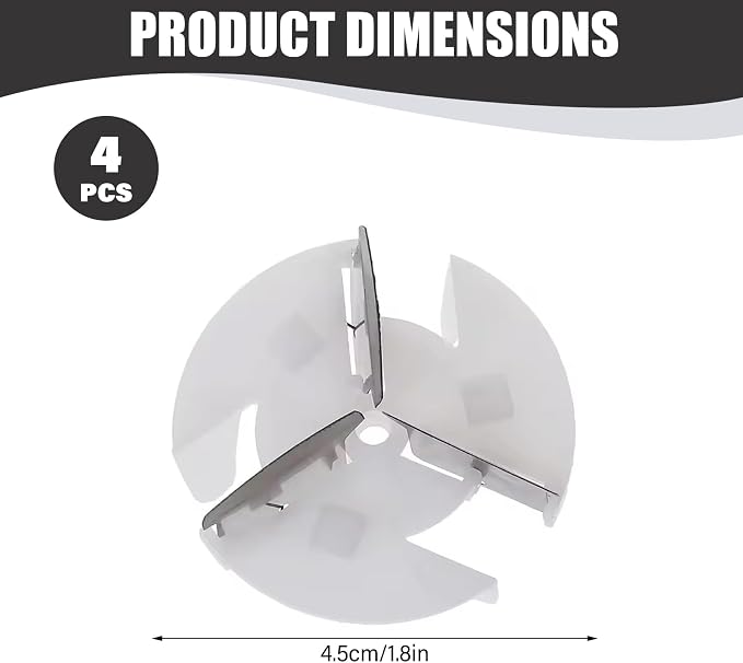 4pcs Fabric Shaver Replacement Blades - Stainless Steel & PP Plastic Pill Remover Blades for Clothing, Sweater, Lint Shaver, Décor Maison