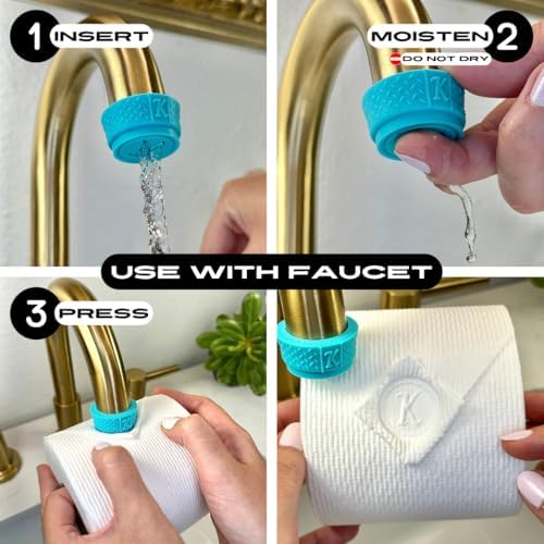 Toilet Paper Stamp Alphabet (Letter K) - Add a Unique Personal Touch to Your Bathroom Decor! Enhance Home Decor. Ideal for Housekeeping, Hotels, Rentals, Home Staging Decor