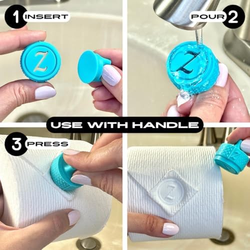 Toilet Paper Stamp Alphabet (Letter Z) - Add a Unique Personal Touch to Your Bathroom Decor! Enhance Home Decor. Ideal for Housekeeping, Hotels, Rentals, Home Staging Decor