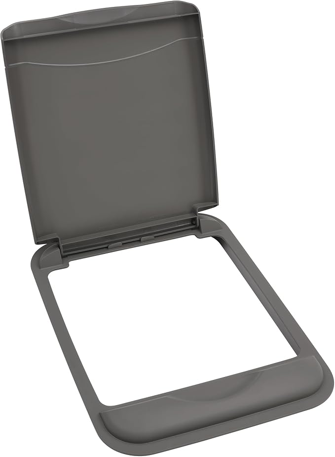 Rev-A-Shelf 50 Qt Under Sink Garbage Can Lid for Base Kitchen and Bathroom Cabinet, Replacement Plastic Trash Bin Lid Only, Gray, RV-50-LID-13-1
