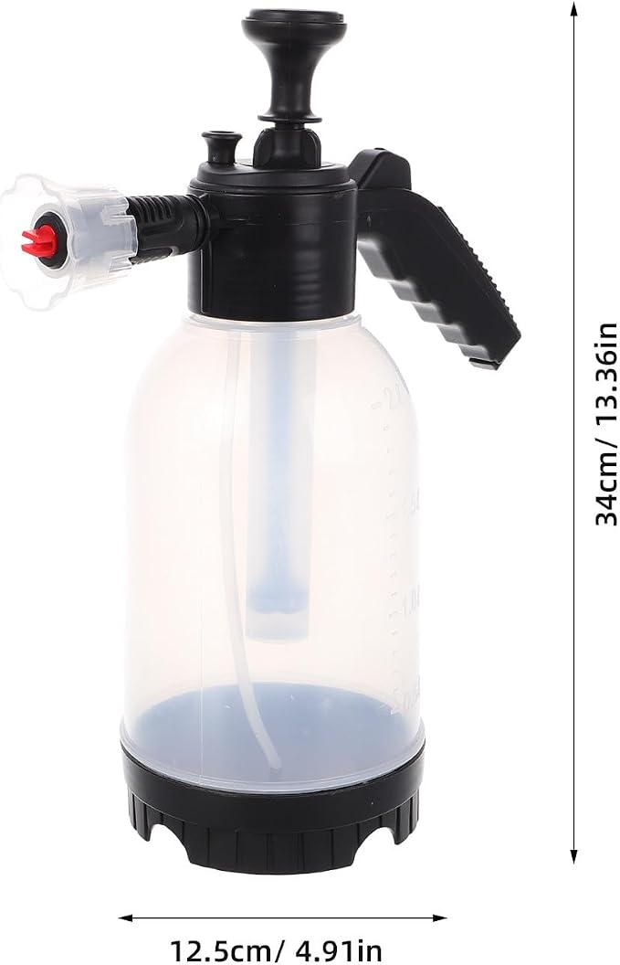 Veemoon Car Foam Sprayer with Pressurized Bottle, High-Pressure Pump Sprayer for Car Wash Detailing and Brake Cleaning, Portable Automotive Foam Gun for Professional Use