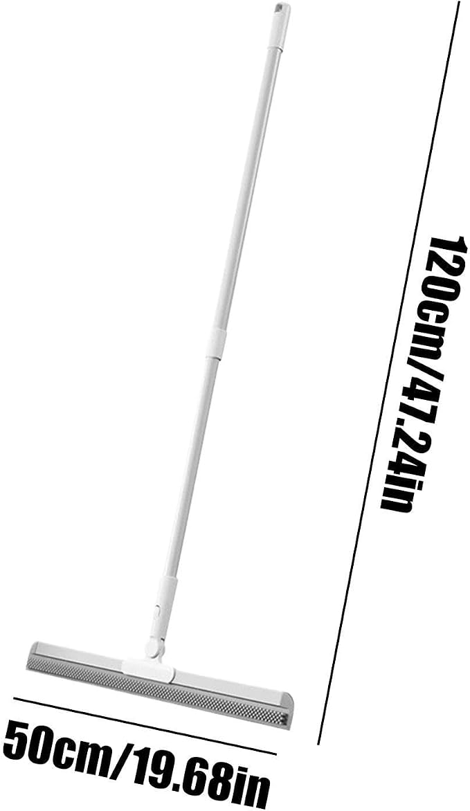 Squeegee Broom Long Handle Heavy Duty Cleaning Mop | Floor Cleaning Water Removal Squeegee for Home Car Garage Driveway Deck Patio Bathroom Kitchen Shower