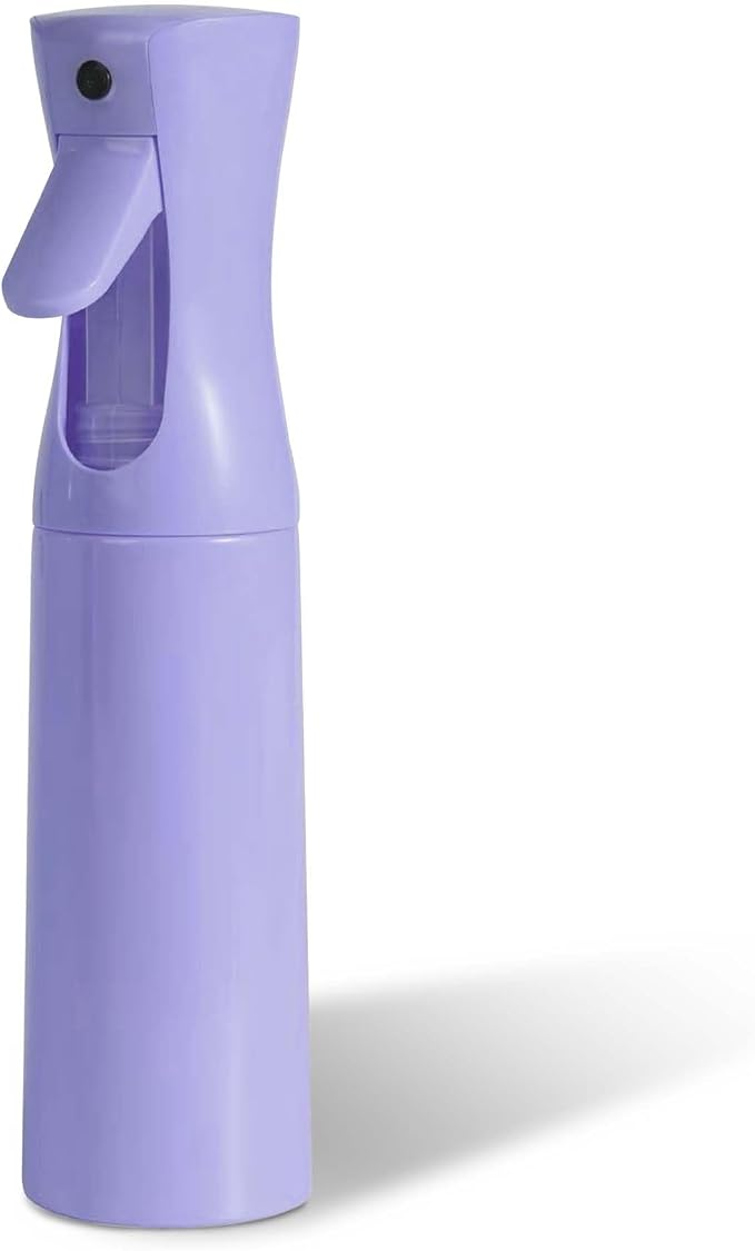 Continuous Spray Bottle for Hair - Ultra Fine Mist Water Sprayer for Hairstyling, Curls, Plants, Cleaning, Salon - 300ml/10.1oz 1 Pack