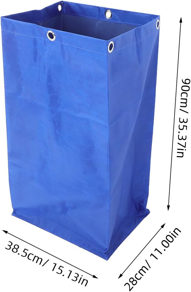 Healifty Portable Rolling Cleaning Cart Bag with Sturdy Polyester Material and Quick-Entry Feature, Multipurpose Organizer for Janitorial Staff in Hotels and Hospitals