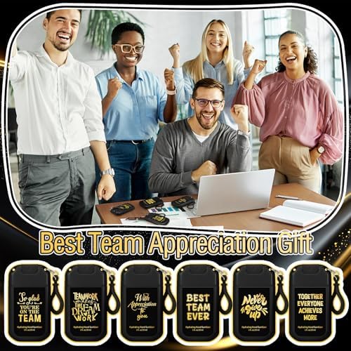FoldTier 24 Set Housekeeping Week Gifts Bulk Hand Sanitizer Spray | Team Employee Appreciation Gifts for Teacher Coworker Staff Nurse, 1 oz Mini Mist Hand Sanitizer Spray Travel Size with Tag
