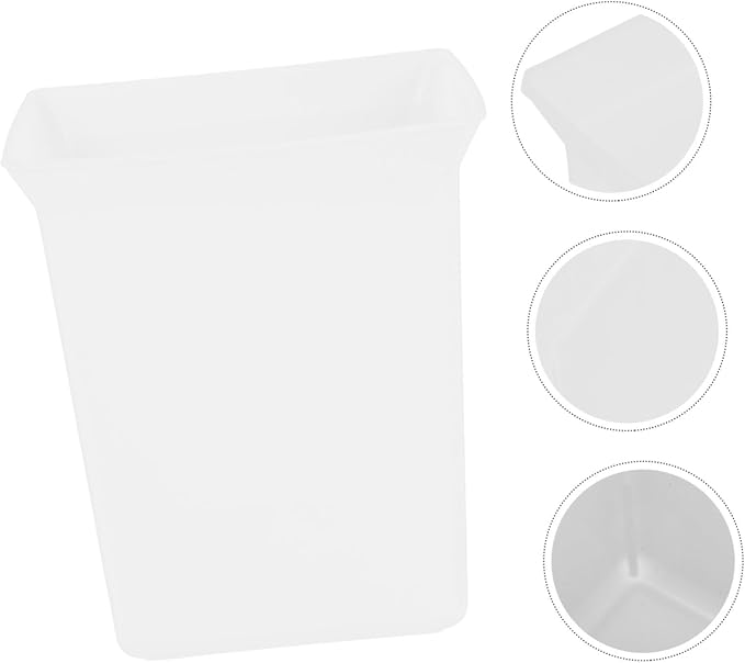 Plastic Storage Basket for Organizing Cleaning Supplies Portable Bin for Housekeeping for Bathroom and Hotel Use Design White