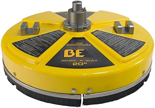 BE Pressure 4000 PSI Whirl-A-Way Surface Cleaner Size: 20" | Whirl-A-Way 20 inch power washer surface cleaner attachment, rated 4000 PSI, for concrete and driveway cleaning